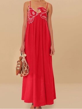 forever 21 pink and white striped dress Pink Papaya Salad Maxi Dress FARM Rio